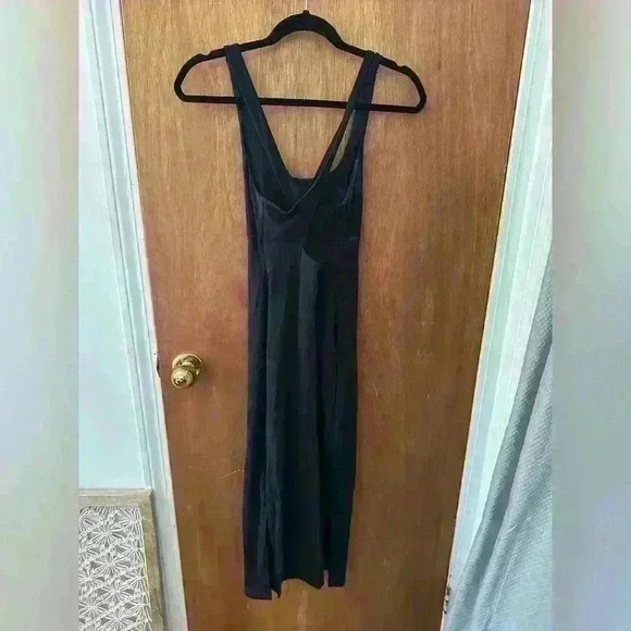 Anthropologie Sweaty Betty Emily Strappy Back Rib Dress in Black - Picture 11 of 12